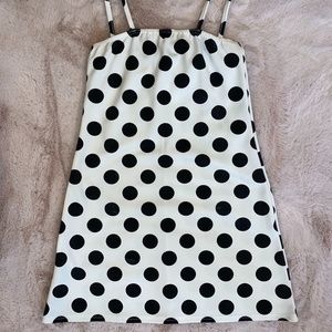 Black Polka Dot Mini Dress